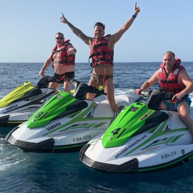 3 Friends in Jet Ski Sunset