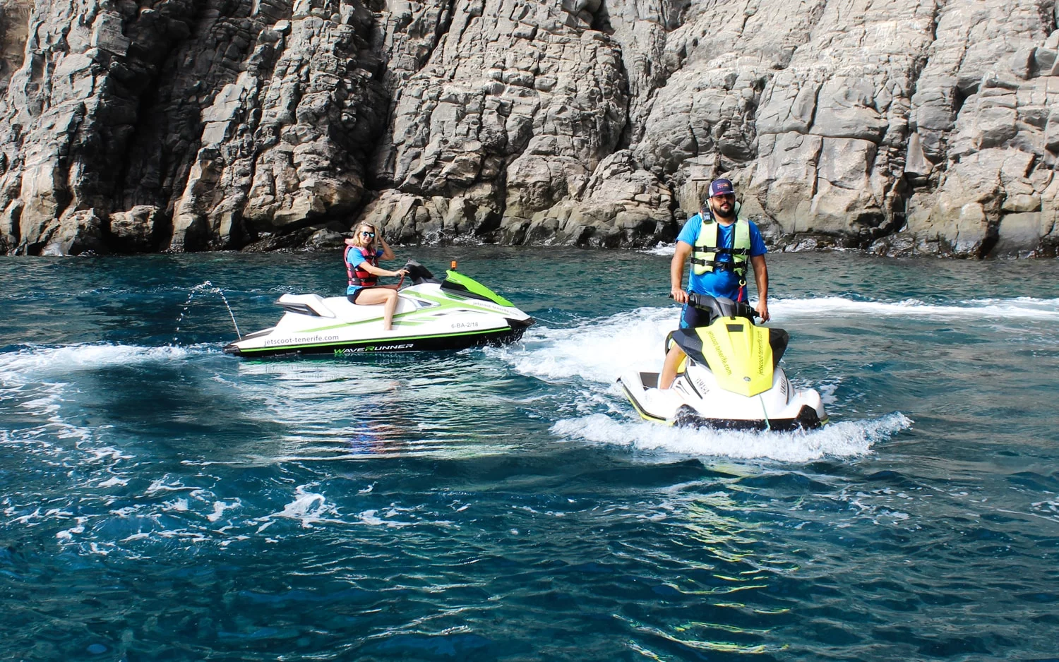 Magical Palm Mar cave with jet ski