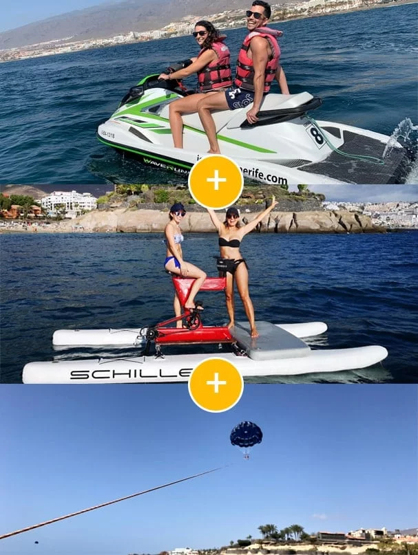 Pack Jet Ski + Water Bikes + Parasailing JetScoot