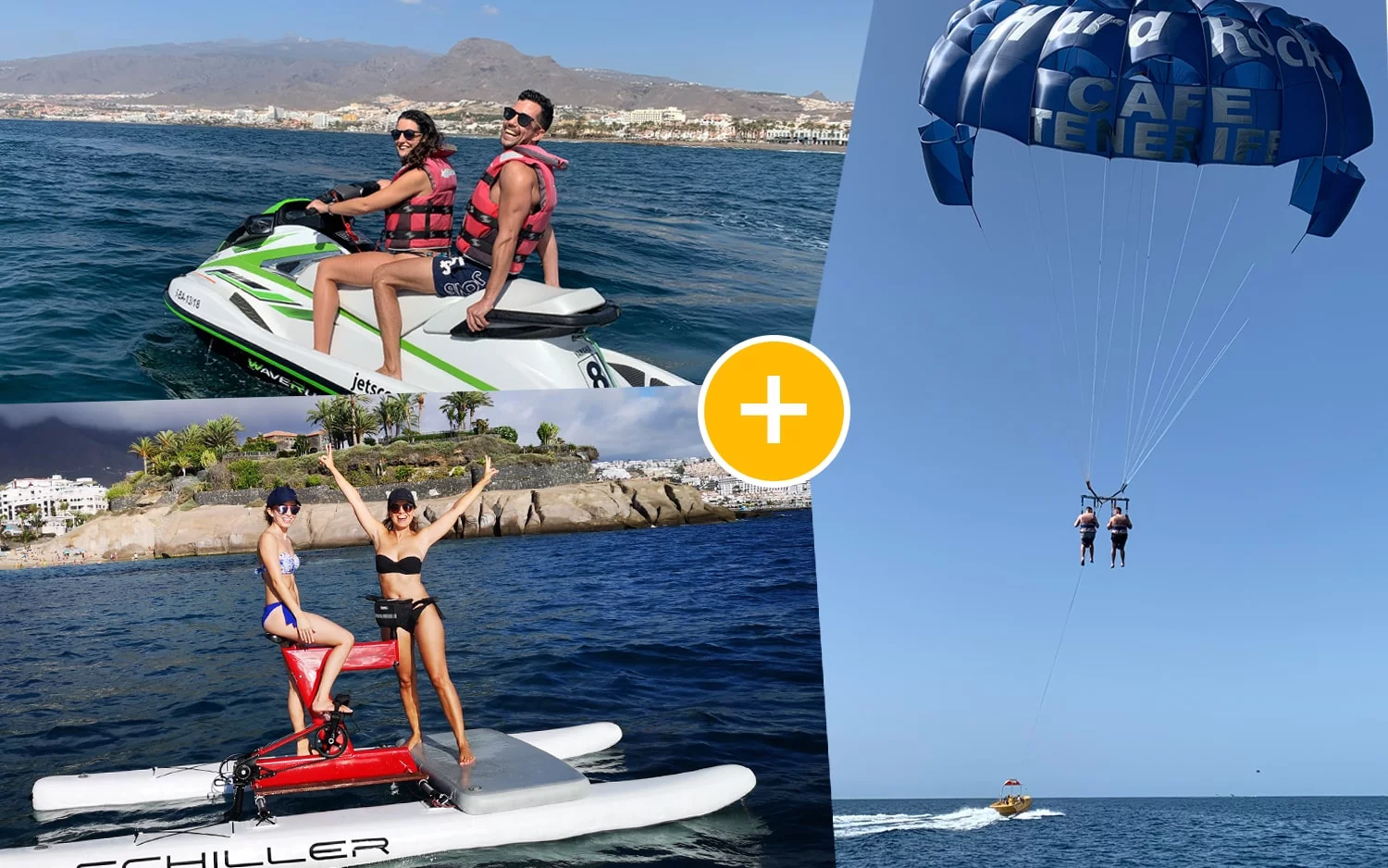 Pack Jet Ski + Water Bikes + Parasailing